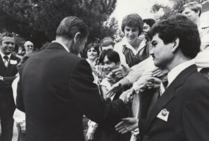 1980 Ronald Reagan visits CMC.